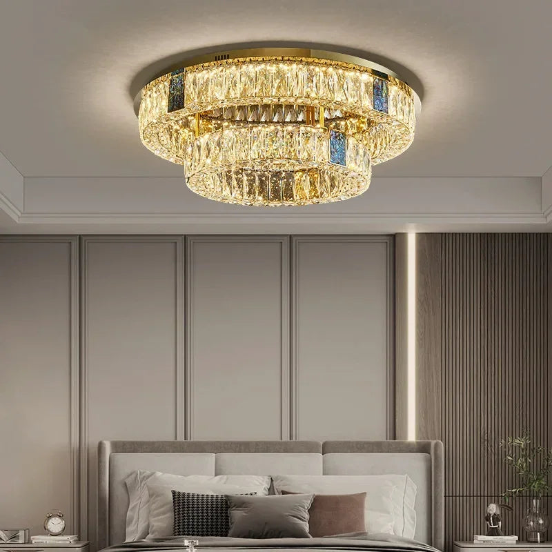 Decorbites™ Crystal-LED-Deckenleuchte: Moderne Edelstahl-Kronleuchter für Wohnzimmer, Schlafzimmer und Küche.