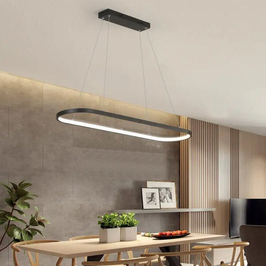 Decorbites™ Designer Oval LED-Hängeleuchte für Wohnzimmer, Esszimmer, Restaurant und Schlafzimmerbeleuchtung