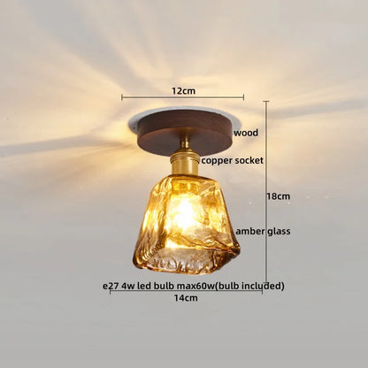 Decorbites™ Glas-Kupfer-LED-Deckenleuchte im modernen Stil für die Heimdekoration und das Restaurant