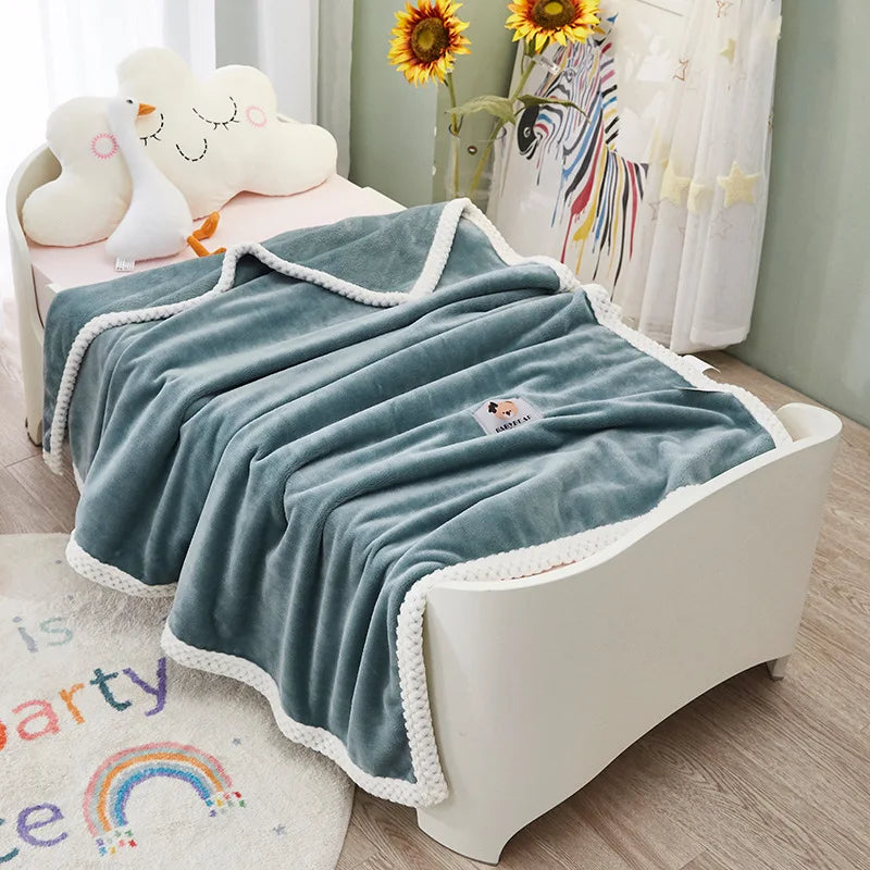 Decorbites™ Kinder-Flanell-Nickerchen-Decke - Leicht & Gemütlich Einzelbettüberwurf