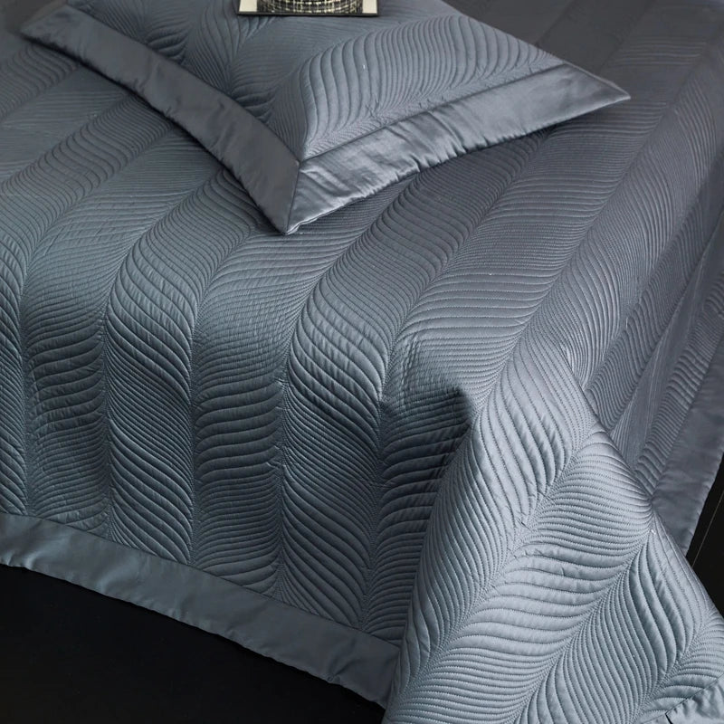 Embroidered Cotton Bedding Set 1000TC Full Size