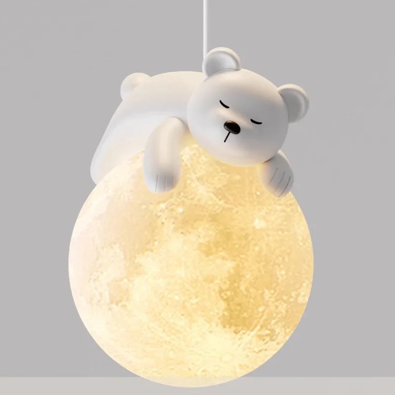 Decorbites™ Kleiner Bär LED-Hängeleuchte Moderner Kinder-Kronleuchter Heimdekoration