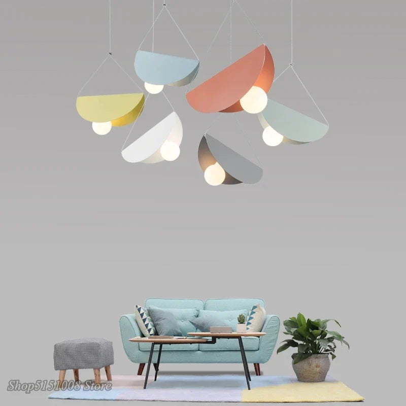DecorBites™ Geometric Iron Pendant Light for Dining Room Bedroom Children's Room