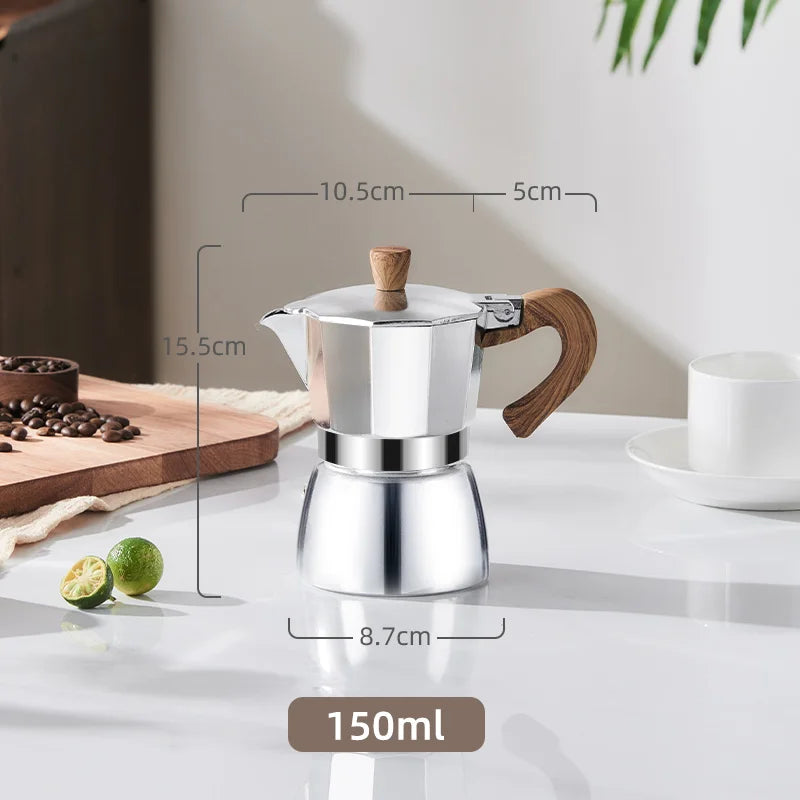 Decorbites™ 300ml Klassische Kaffeemaschine von GIANXI: Aluminium italienischer Herd-Mokka-Topf