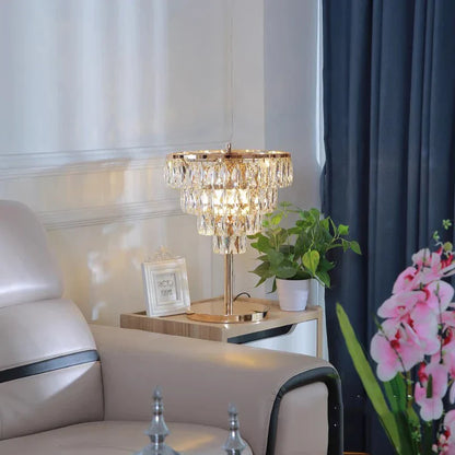 Decorbites™ Kristallbartischlampe Luxuriös Dimmbare 2700K Schreibtischleuchte Elegante Heimdekoration