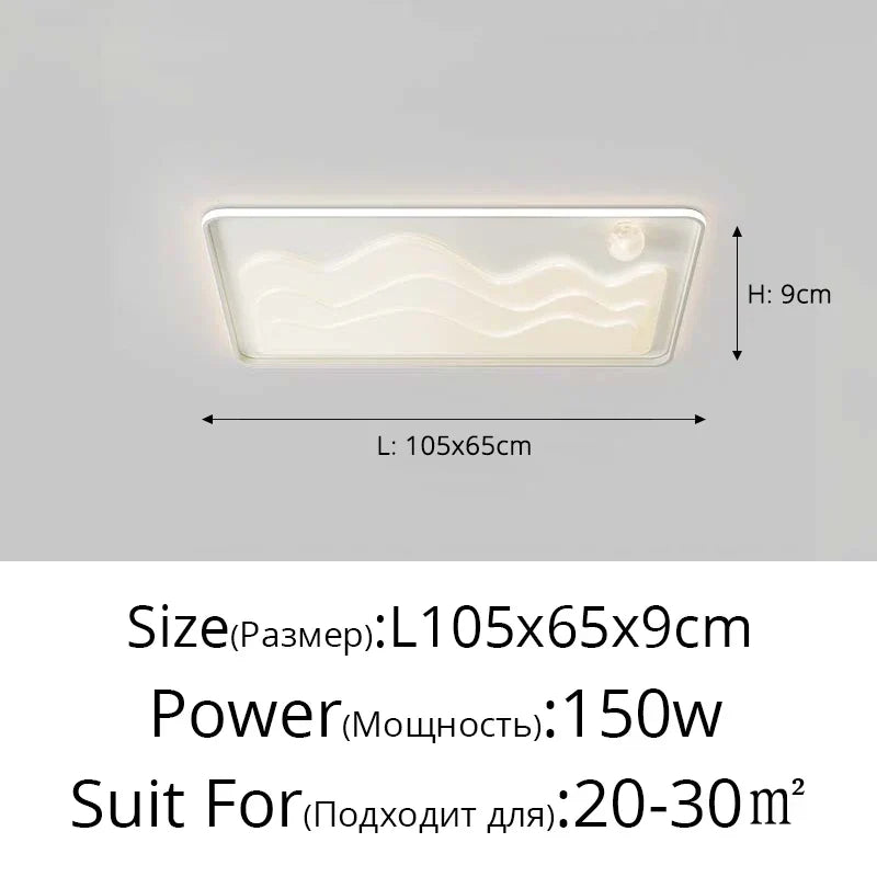 White Modern LED Chandelier