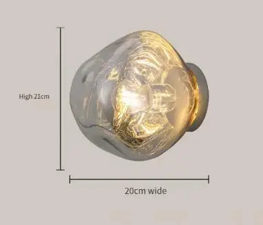 Nordic Lava Glass Wall Lamp