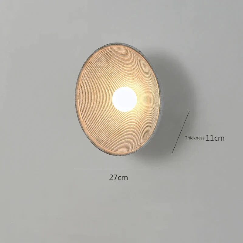 Decorbites™ Japanische Wandlampe Retro Schlafzimmer Nachttischlampe Wabi Sabi Kunstdekoration