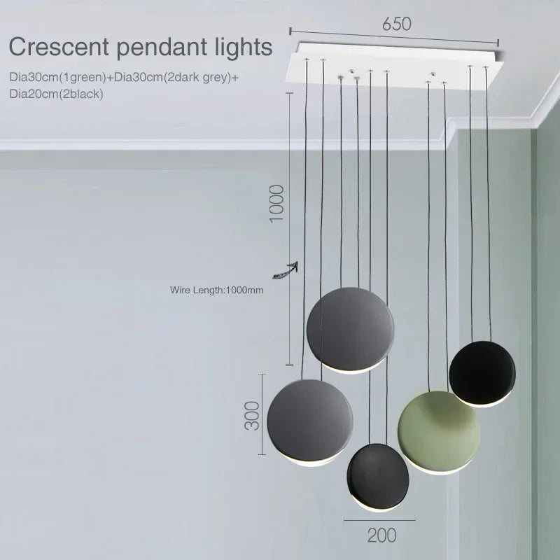 Decorbites™ Halbmond-Leuchter für Esszimmer, Café, Kücheninsel und Bar
