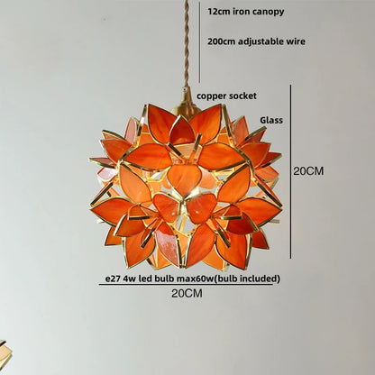 DecorBites™ Glass Copper LED Pendant Lamp | Nordic Modern Luxury Hanging Light