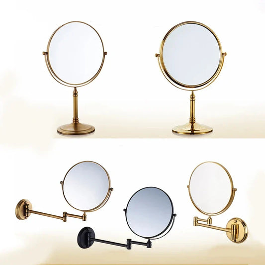 Decorbites™ verstellbarer wandmontierter Kosmetikspiegel 1X/3X Vergrößerung 2-seitiger Badezimmerspiegel