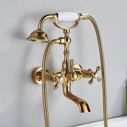 Decorbites™ Zweihandgriff Luxus-Badewannenarmatur mit Handbrause-Mischer