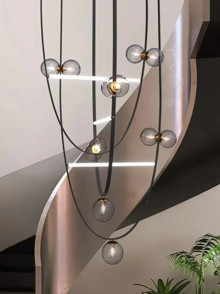 Decorbites™-Leder-Leuchter 2023 LED Minimalistisches Wohnraum-Dekorationsbeleuchtung für das Wohnzimmer