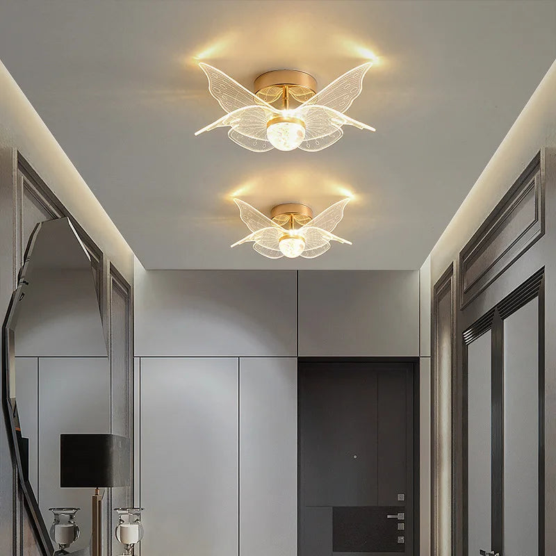 Gold Nordic Ceiling Light With Efficient LED