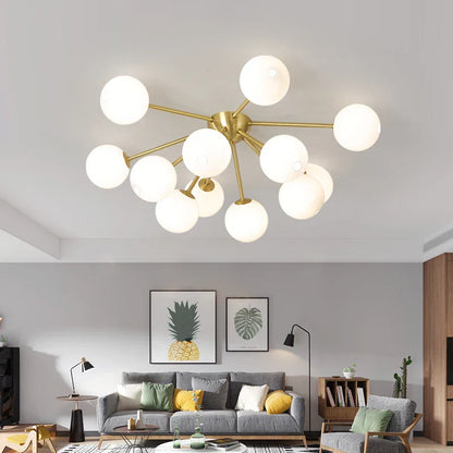 Decorbites™ Glas-Kugeln-LED-Deckenleuchter für modernes Wohnzimmer- und Schlafzimmerbeleuchtung