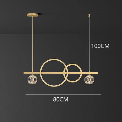 Decorbites™ Kristall-Leuchter: Moderne Luxus-Pendelleuchte für Wohnzimmer, Esszimmer, Decken-Dekoration