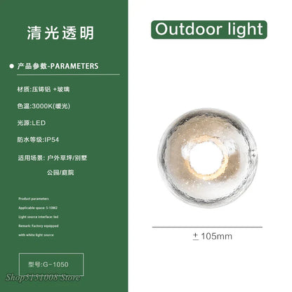 DecorBites™ Crystal Wall Light for Outdoor, Stair, Aisle, Villa, Courtyard, Balcony