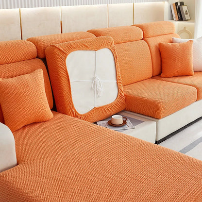 Decorbites™ Jacquard-Samt-Sofabezug - Polarfleece-Dehnbare Schoner