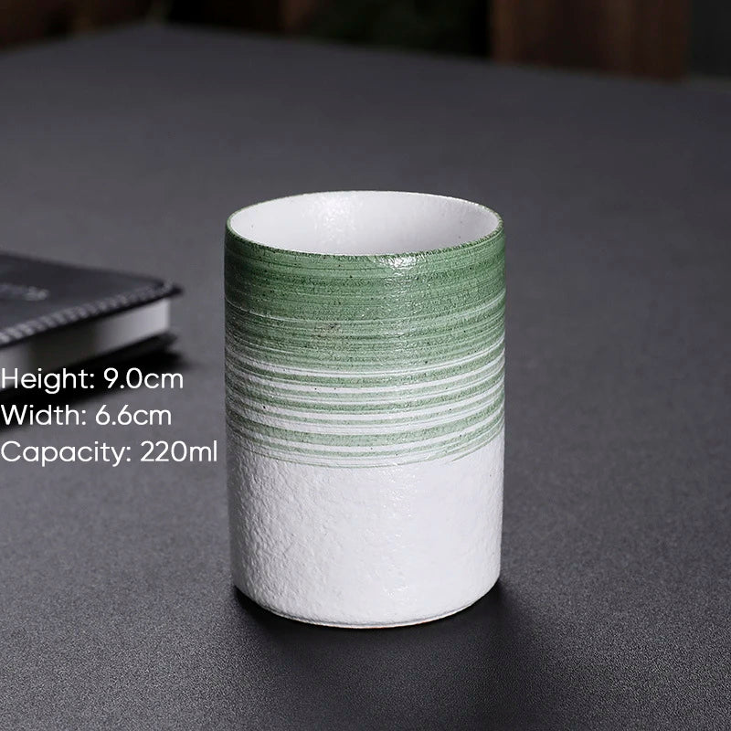 Decorbites™ Japanischer Stil Keramik-Tee-Kaffee-Tassen Latte-Becher Espresso-Nachmittagstasse Wasserkrug