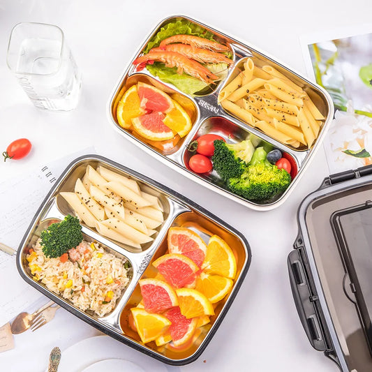 Decorbites™ Kinder-Mittagessens-Set: Tasche, Thermosflasche, Bento-Box, Thermische Lunchboxen