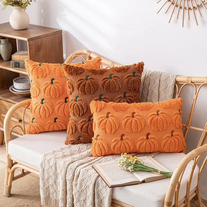 DecorBites™ Halloween Plush Cushion Cover for Festive Living Room Decor