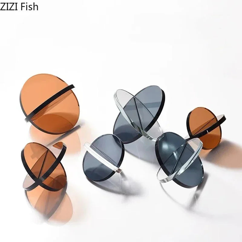 DecorBites™ Geometric Cross Ornaments - Modern Desk Decoration, Abstract Artwork & Aesthetic Decor
