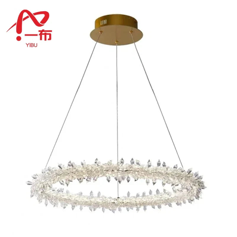 Decorbites™ K9-Kristall-Rundleuchter: Moderne LED-Hängeleuchte für Zuhause, Wohnzimmer, Schlafzimmer, Lobby