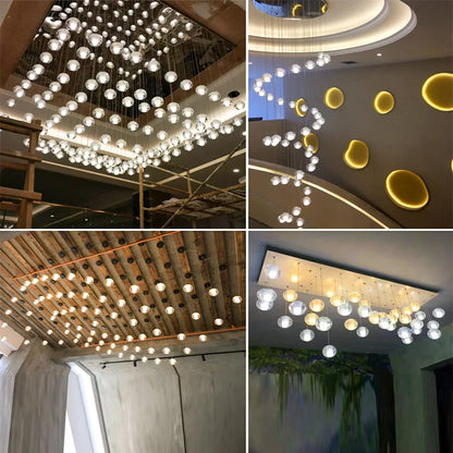 Decorbites™ Kristallkugel-Lüster: Stilvolle Meteorregen-Beleuchtung für Restaurant, Bar und Zuhause