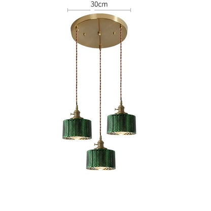 Decorbites™ Grüne Glas-LED-Hängeleuchten für Innenbeleuchtung im Zuhause, Wohnzimmer, Bar & Café