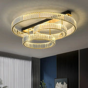 Gold Crystal Copper Ceiling Lamp