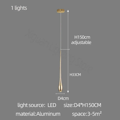 Decorbites™ Gold LED-Kronleuchter für das Wohnzimmer und die Treppe eines Duplex-Villas