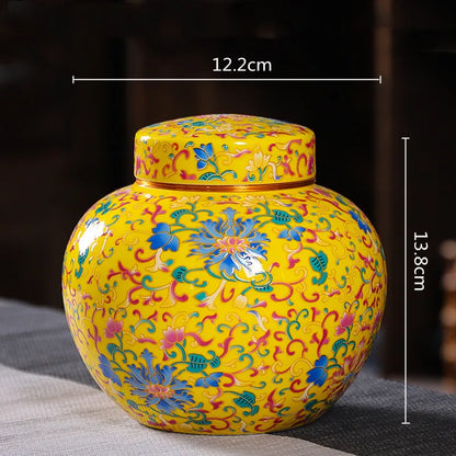 Decorbites™ Emaille-Teekanne Keramik-Vorragsgefäß - Luftdichter Kaffeebehälter