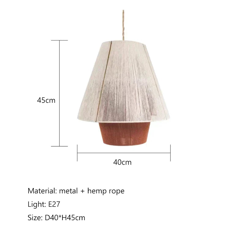 Decorbites™ Handgefertigte Hanfseil-Hängeleuchte für Esszimmer Küche Café