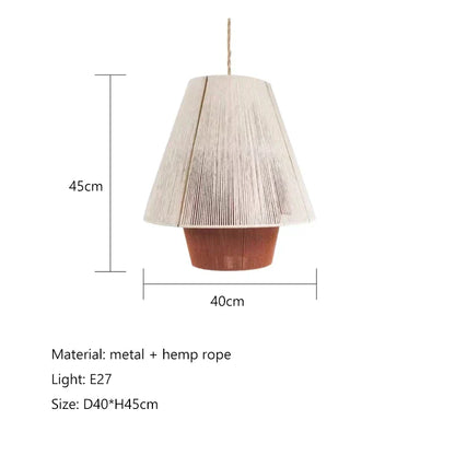 Decorbites™ Handgefertigte Hanfseil-Hängeleuchte für Esszimmer Küche Café