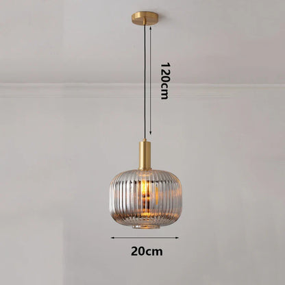 Modern Ring Glass Pendant Light