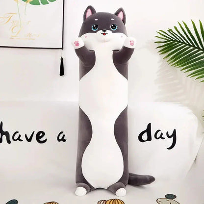 DecorBites™ Husky Dog Side Sleep Body Pillow - Cute Sofa Bed Decoration & Gift
