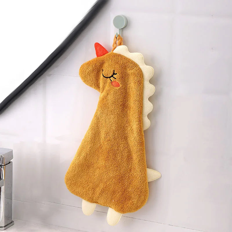 DecorBites™ Double-layer Coral Velvet Hand Towel: Absorbent, Quick Dry, Skin-friendly Kitchen Bathroom Towels