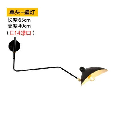 DecorBites™ Industrial Spider Serge Mouille Ceiling Lamp Black LED E27 Lighting