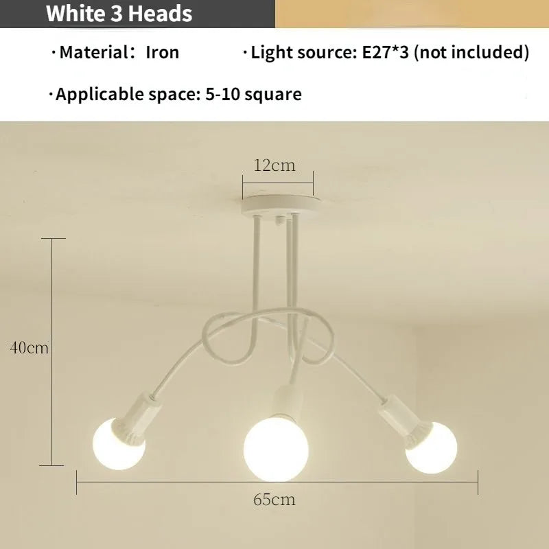 Gold Black Sputnik Chandelier