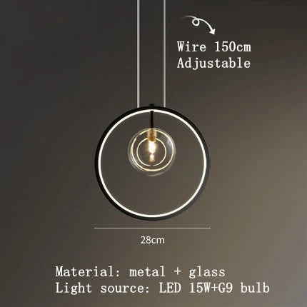 DecorBites™ Clear Glass Bubble Chandelier LED Hanglamp G9 Loft Deco Lighting