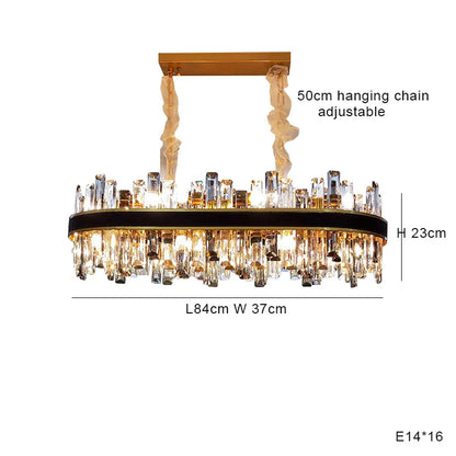 Decorbites™ Kristall-Leder-Kronleuchter | Moderne LED-Leuchter für Wohnzimmer & Esszimmer