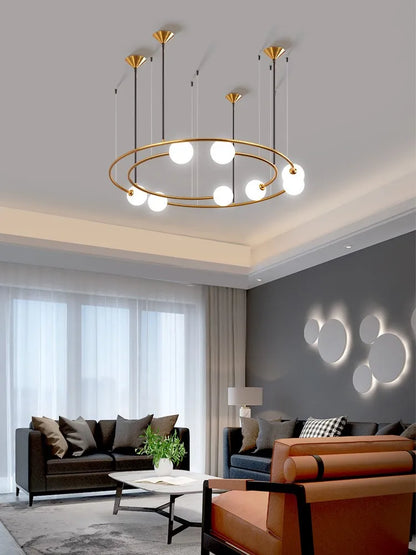 Decorbites™ Glas-Kugeln-LED-Hängeleuchter für modernes Wohnzimmer-Dekor