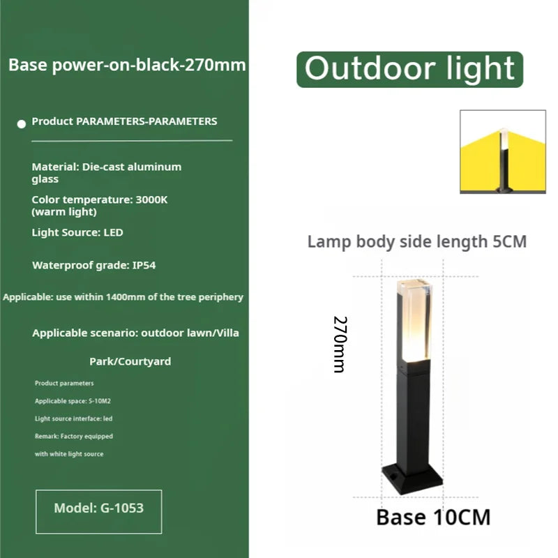 DecorBites™ LED Lawn and Courtyard Lights for Garden Villa Park Landscaping