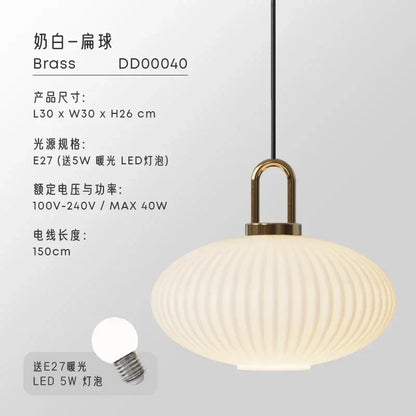 Decorbites™ Glas-Hängeleuchten LED E27 Retro Luxus-Hängearmaturen für Esszimmer