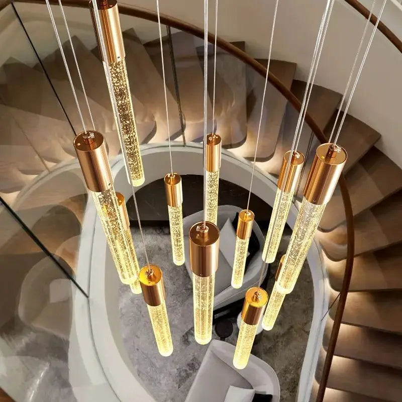 Decorbites™ Zylindrale Treppenhausleuchter: Moderne Beleuchtung für Dachgeschoss-Wohnzimmer