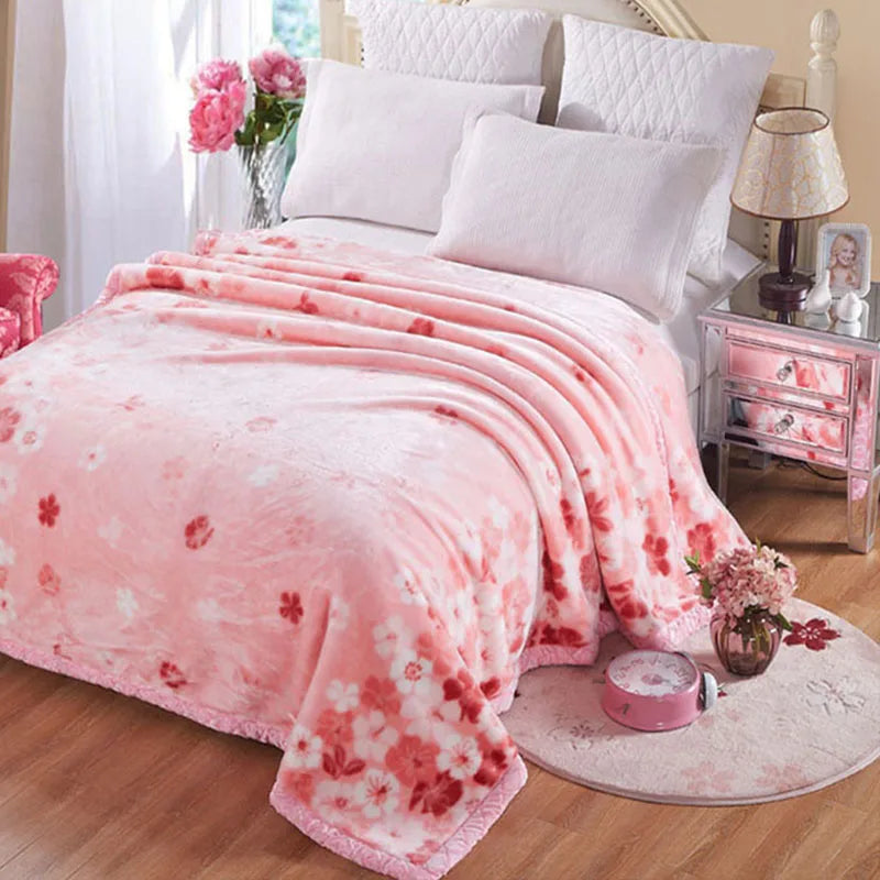 Decorbites™ Zweilagiges Raschel-Bettdecken Vintage-Flanell 150x200 cm Größe Bettüberzug