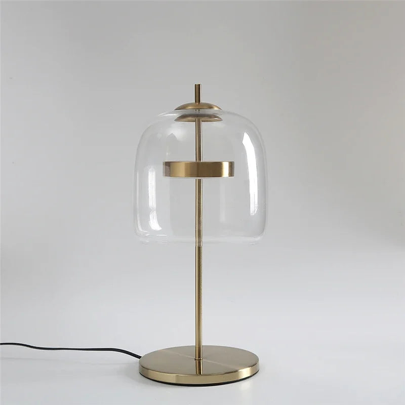 Decorbites™ Glas-Lampenschirm LED-Tischleuchte für modernes Schlafzimmer-Dekor