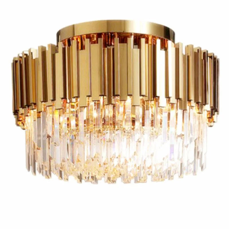 Decorbites™ Gold-Kristall-Deckenleuchte: Moderne LED-Beleuchtungseinrichtungen für luxuriöse Wohnzimmer.