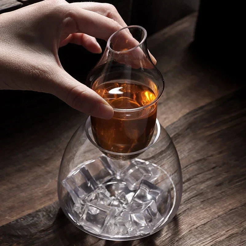 Decorbites™ Glas-Wein-Krug Transparenter Sake-Eis-Krug Dekanter Whiskey-Spender