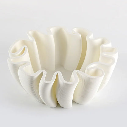 DecorBites™ Geometric Striped Fruit Plate Tray for Home Decor & Storage